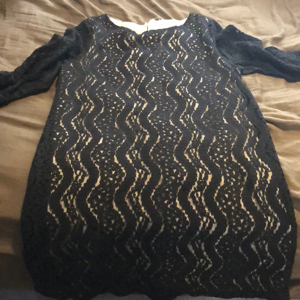 Black lace dress